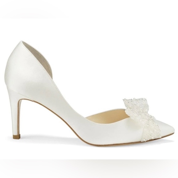 NEW Bella Belle DOROTHY D'Orsay
Wedding Heels with Pearl Bow - Picture 6 of 11